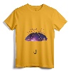 Womens Rain Purple V-Neck T-Shirt - Prince Tribute Lightweight Tee for Women