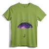 Womens Rain Purple V-Neck T-Shirt - Prince Tribute Lightweight Tee for Women