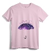 Womens Rain Purple V-Neck T-Shirt - Prince Tribute Lightweight Tee for Women