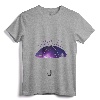 Womens Rain Purple V-Neck T-Shirt - Prince Tribute Lightweight Tee for Women