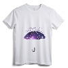 Womens Rain Purple V-Neck T-Shirt - Prince Tribute Lightweight Tee for Women