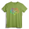 Polyamory Infinity Heart Symbol Neverending Love LGBT Gift T-Shirt - Rainbow Watercolor Theme Tee for Poly Couples and Allies