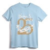 25th Wedding Anniversary T-Shirt Gift For Couples - Cheers To 25 Years! Customized Tee for Him and Her