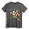 Hummingbird Flowers Shirt - Hummingbird Lover Gift, Lightweight Tee with Classic Fit and Double-Needle Hem
