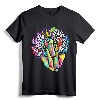Black Queen Retro Afro Words Melanin Unapologetically Dope T-Shirt - Empowering Black Women's Graphic Tee for Proud Educated Individuals