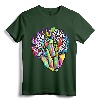 Black Queen Retro Afro Words Melanin Unapologetically Dope T-Shirt - Empowering Black Women's Graphic Tee for Proud Educated Individuals