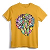 Black Queen Retro Afro Words Melanin Unapologetically Dope T-Shirt - Empowering Black Women's Graphic Tee for Proud Educated Individuals
