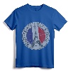 Paris France Eiffel Tower Travel T-Shirt - Imported Cotton Tee for Men and Women