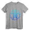 Ocean Blue Tribal Hawaiian Sea Turtle T-Shirt - Polynesian Honu Tattoo Tee with Maori Sun Symbol