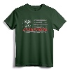 American Flag Drag Racing Car Lover Gift Idea T-Shirt - Patriotic Enthusiast Apparel for Men and Women