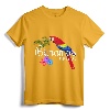 Nassau Bahamas Tropical Destination Beach T-Shirt - Colorful Parrot Graphic Tee for Caribbean Vacation Souvenir