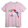 Nassau Bahamas Tropical Destination Beach T-Shirt - Colorful Parrot Graphic Tee for Caribbean Vacation Souvenir