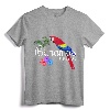 Nassau Bahamas Tropical Destination Beach T-Shirt - Colorful Parrot Graphic Tee for Caribbean Vacation Souvenir