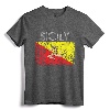 Vintage Sicily Sicilian Flag Pride T-Shirt - Patriotic Heritage Apparel for Youth, Kids, and Family - Sicilian-American Gifts