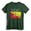Vintage Sicily Sicilian Flag Pride T-Shirt - Patriotic Heritage Apparel for Youth, Kids, and Family - Sicilian-American Gifts