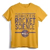 Actually It Is Rocket Science Vintage Distressed Badge T-Shirt - Official NASA Apparel for Men, Women, Boys, Girls, and Toddlers; Space Exploration, Science, STEM, Astronomy Tee