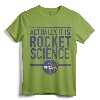 Actually It Is Rocket Science Vintage Distressed Badge T-Shirt - Official NASA Apparel for Men, Women, Boys, Girls, and Toddlers; Space Exploration, Science, STEM, Astronomy Tee