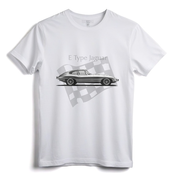E-Type Jaguar T-Shirt - Amazing Classic Car Design for Vintage Car Enthusiasts