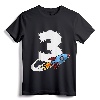 Kids Outer Space 3rd Birthday Three Rocket Ship Party T-Shirt - Cute Astronaut Design for Toddler Boys