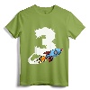 Kids Outer Space 3rd Birthday Three Rocket Ship Party T-Shirt - Cute Astronaut Design for Toddler Boys