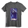 Marvel Avengers Endgame Rocket Raccoon Galactic Space Poster T-Shirt - Official Marvel Apparel for Fans of the Guardians of the Galaxy