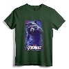 Marvel Avengers Endgame Rocket Raccoon Galactic Space Poster T-Shirt - Official Marvel Apparel for Fans of the Guardians of the Galaxy
