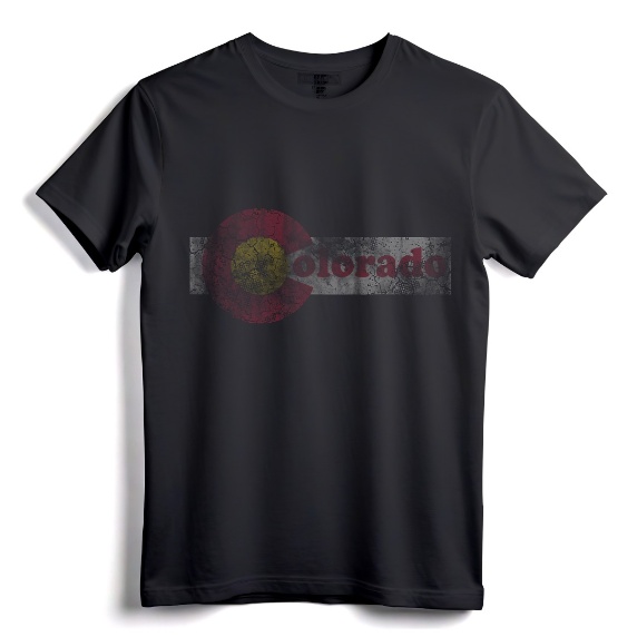 Colorado Flag Home Family Retro Fade T-Shirt - Vintage City Pride Apparel for Men, Women, and Kids