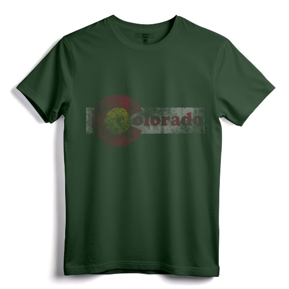 Colorado Flag Home Family Retro Fade T-Shirt - Vintage City Pride Apparel for Men, Women, and Kids
