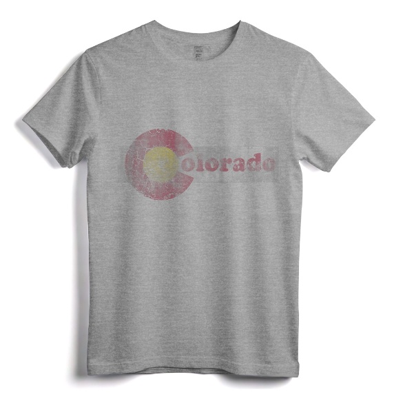 Colorado Flag Home Family Retro Fade T-Shirt - Vintage City Pride Apparel for Men, Women, and Kids