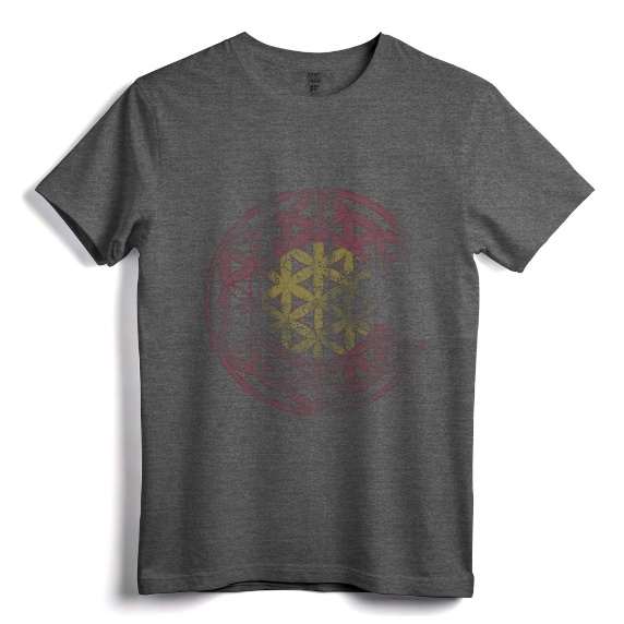 Colorado Flag Flower Of Life Mandala Vintage Fade Women Girl T-Shirt - Spiritual Yoga Apparel Gift for Women and Girls