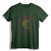 Colorado Flag Flower Of Life Mandala Vintage Fade Women Girl T-Shirt - Spiritual Yoga Apparel Gift for Women and Girls