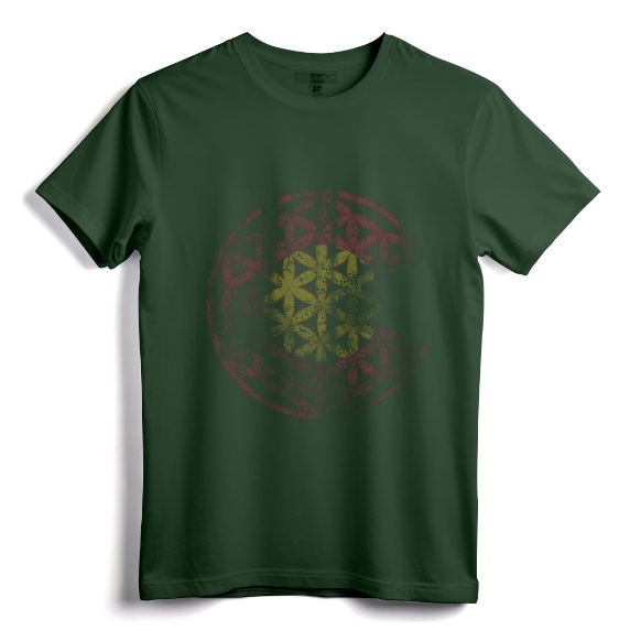 Colorado Flag Flower Of Life Mandala Vintage Fade Women Girl T-Shirt - Spiritual Yoga Apparel Gift for Women and Girls