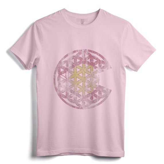 Colorado Flag Flower Of Life Mandala Vintage Fade Women Girl T-Shirt - Spiritual Yoga Apparel Gift for Women and Girls