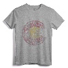 Colorado Flag Flower Of Life Mandala Vintage Fade Women Girl T-Shirt - Spiritual Yoga Apparel Gift for Women and Girls
