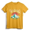Retro Wyoming, WY Mountains State Wildlife T-Shirt - Vintage Tee for Outdoor Enthusiasts & Nature Lovers