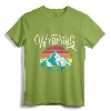Retro Wyoming, WY Mountains State Wildlife T-Shirt - Vintage Tee for Outdoor Enthusiasts & Nature Lovers