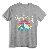Retro Wyoming, WY Mountains State Wildlife T-Shirt - Vintage Tee for Outdoor Enthusiasts & Nature Lovers