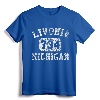 Livonia Michigan Area Code Vintage Retro T-Shirt - Hometown Pride Tee for Livonia Residents and Visitors