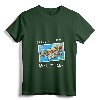 Womens Asbury Park New Jersey NJ Retro Postcard Travel Souvenir Gift V-Neck T-Shirt - Nostalgic Vacation Keepsake Apparel