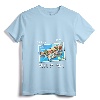 Womens Asbury Park New Jersey NJ Retro Postcard Travel Souvenir Gift V-Neck T-Shirt - Nostalgic Vacation Keepsake Apparel