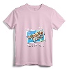Womens Asbury Park New Jersey NJ Retro Postcard Travel Souvenir Gift V-Neck T-Shirt - Nostalgic Vacation Keepsake Apparel