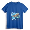 Womens Asbury Park New Jersey NJ Retro Postcard Travel Souvenir Gift V-Neck T-Shirt - Nostalgic Vacation Keepsake Apparel