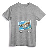 Womens Asbury Park New Jersey NJ Retro Postcard Travel Souvenir Gift V-Neck T-Shirt - Nostalgic Vacation Keepsake Apparel