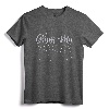 Glam-Ma Grandmother T-Shirt, Silver Stars Design Tee - Stylish Gift for Young at Heart Grandma