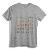 Love Heart Ashanti Tee - Personalized Grunge/Vintage Style Black Ashanti T-Shirt for Special Occasions