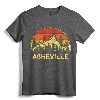 Retro Asheville North Carolina Mountains Hiking Souvenir T-Shirt - Vintage Outdoor Activity Tee for Nature Lovers and Outdoor Enthusiasts