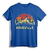 Retro Asheville North Carolina Mountains Hiking Souvenir T-Shirt - Vintage Outdoor Activity Tee for Nature Lovers and Outdoor Enthusiasts