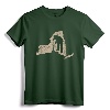 Vintage New York State Shirt - Ice Fishing T-Shirt for New York Outdoorsman - Upstate NY Fishing Tee