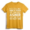 ASHER Gift Name Personalized Birthday Funny Christmas Joke T-Shirt - Customized Name Apparel Idea for Unique Personalized Gift