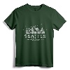 Vintage Seattle Washington WA T-Shirt - Retro Hiking Tee for Men, Women, Kids & Plus Sizes - Seattle Gift Idea